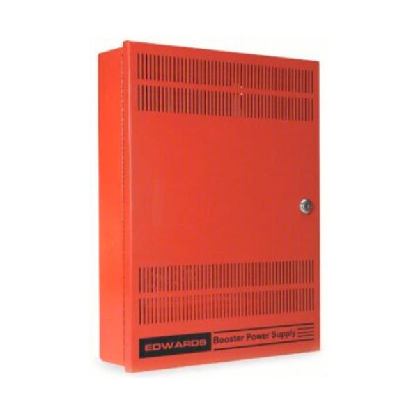 Edwards BPS6A fire alarm sensor with ULC certification, mounted on a ceiling, part of Edwards fire alarm system.