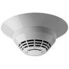 Edwards EC2-OS fire alarm sensor with ULC-ZNAC certification, mounted on a wall for fire detection in commercial buildings.