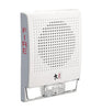 Edwards G4HFWF-S7VMC fire alarm sensor with ULC certification, mounted on a ceiling, part of Edwards fire alarm system.