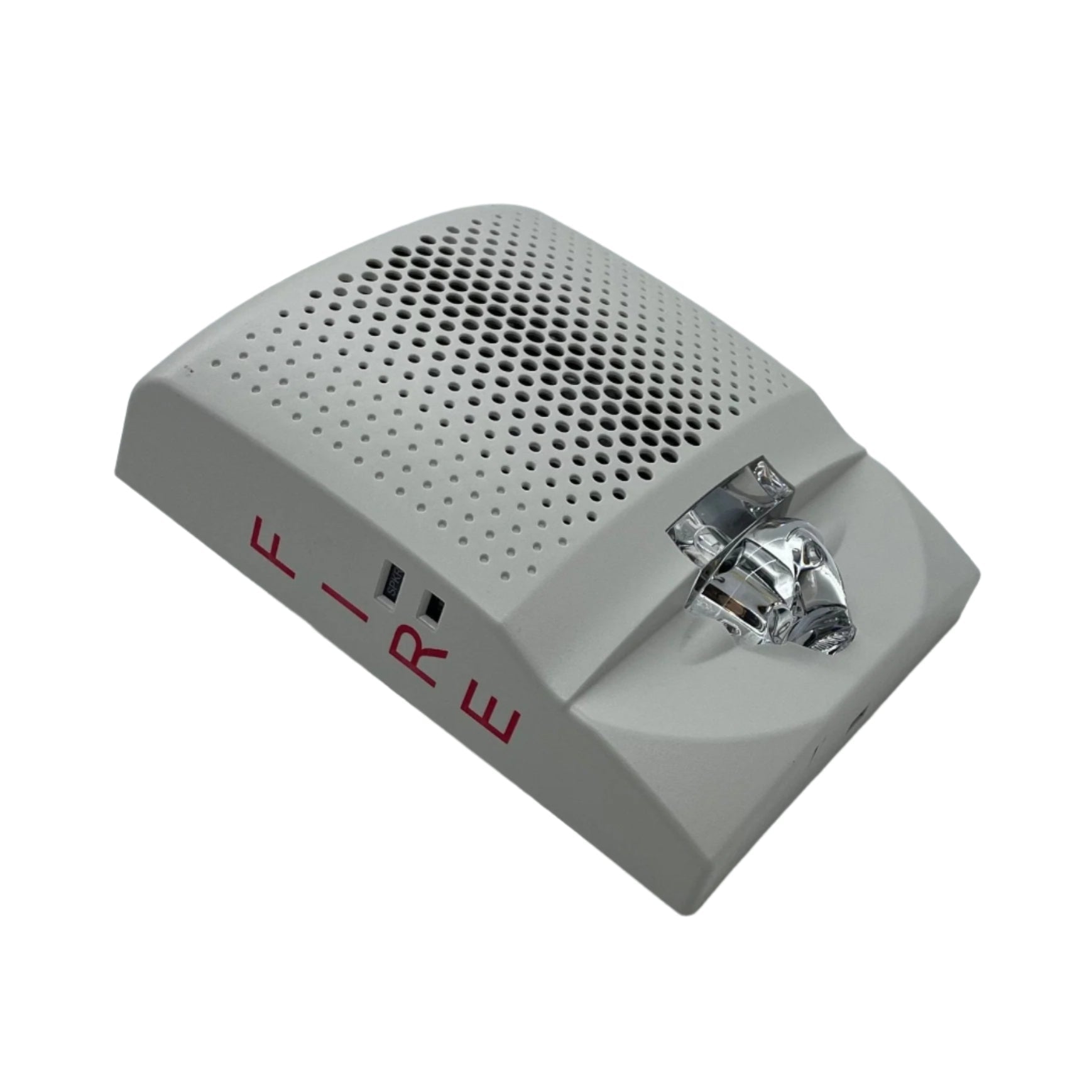 Edwards G4SVWF fire alarm sensor with ULC-ZNAC-PS certification mounted on a ceiling in a building.