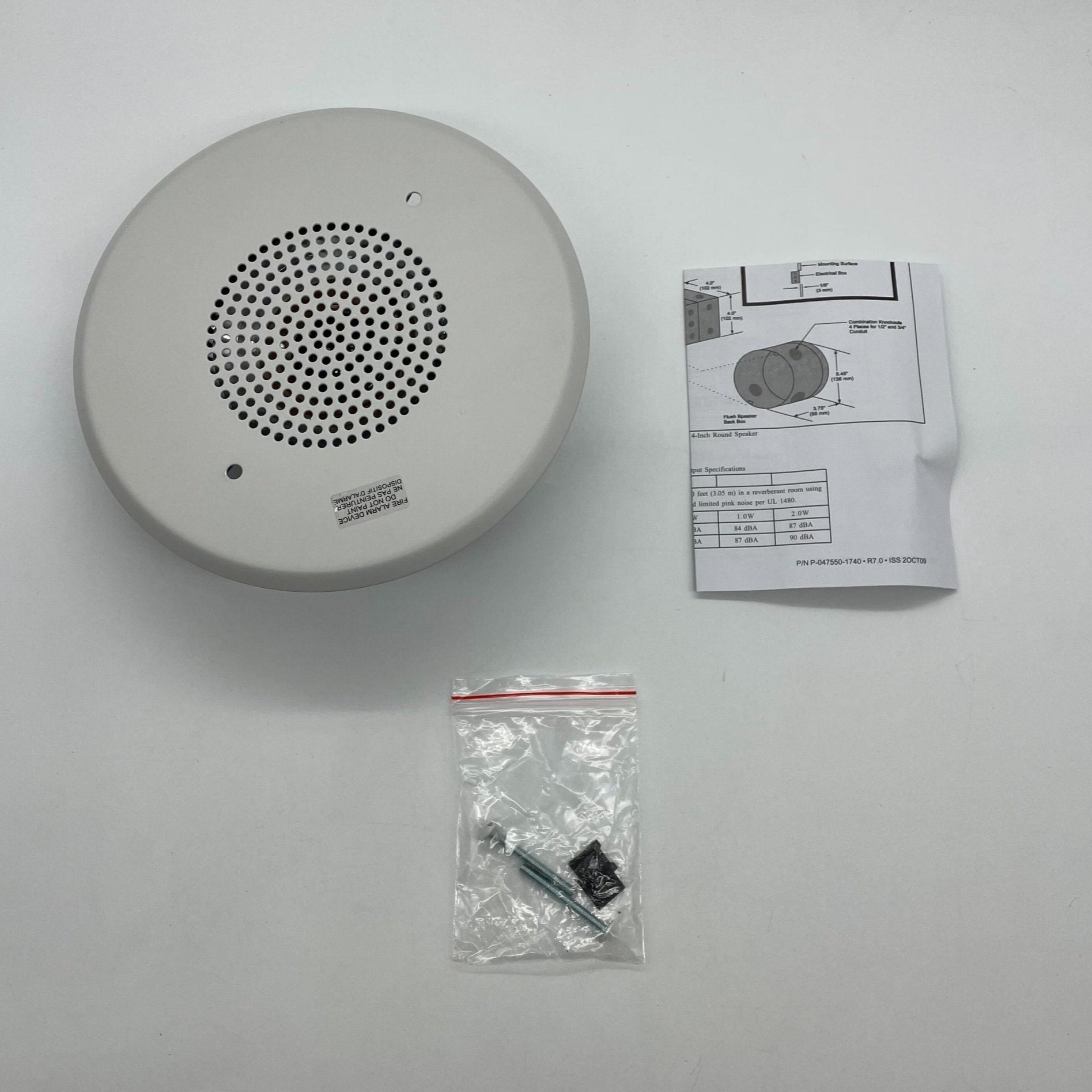 Edwards 964-1A-4RW speaker with a black enclosure and grille, designed for professional audio installations.