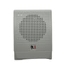 Edwards G4HFWF-S7 speaker with black grille and white enclosure, mounted on a wall in a professional audio setup.