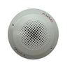 Edwards GCSWF fire alarm with smoke detection sensor and alarm horn, designed for fire safety systems.