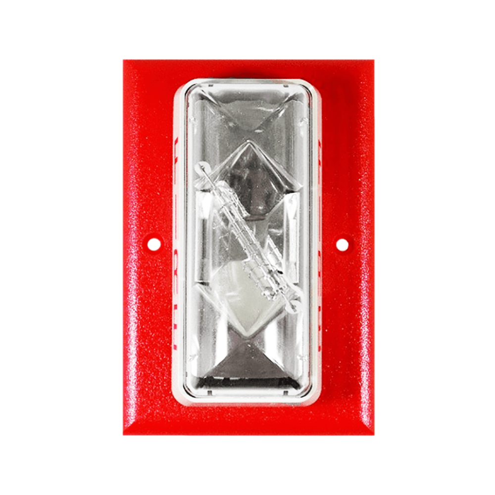 Edwards 202-7A-T fire alarm detector mounted on ceiling, part of Edwards fire alarm system, with a white circular design.