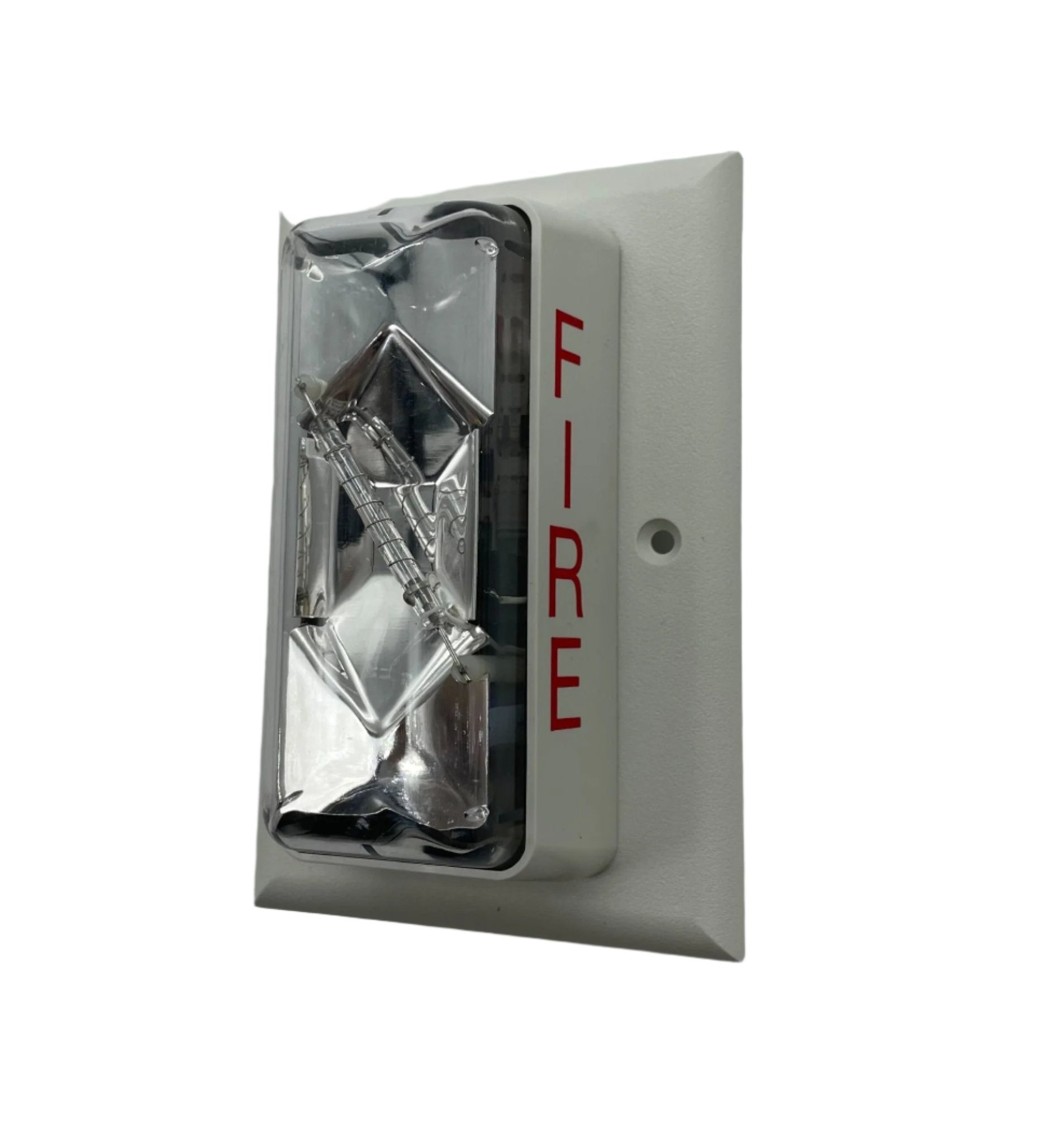 Edwards 203-8A-TW strobe light with adjustable mounting bracket, used for industrial signaling and safety applications.