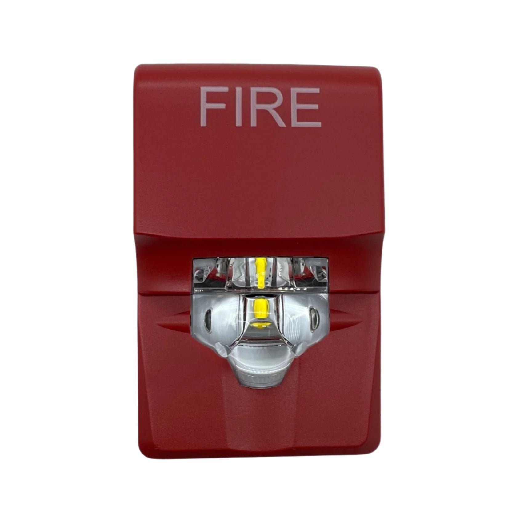 Edwards G1VRF fire alarm sensor with ULC certification, mounted on ceiling, part of Edwards fire alarm system.