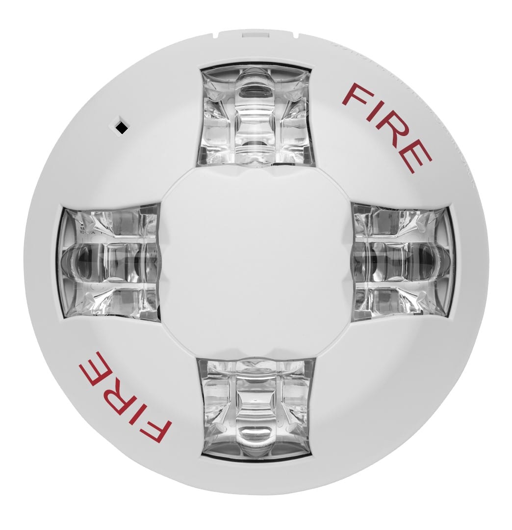 Edwards GCVWF strobe light with multiple flash heads mounted on a metal frame, used for industrial safety and signaling.