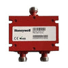 Fiplex by Honeywell BDA-PS2-W2 signal booster device on a white background, used for enhancing wireless communication systems.