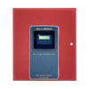 Fire-Lite MS-10UD-7E addressable fire alarm control panel with indicator lights and connection ports, installed in a fire safety system.
