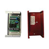Fire-Lite MR-201/CR fire alarm control module with LED indicators and connection ports for security system integration.