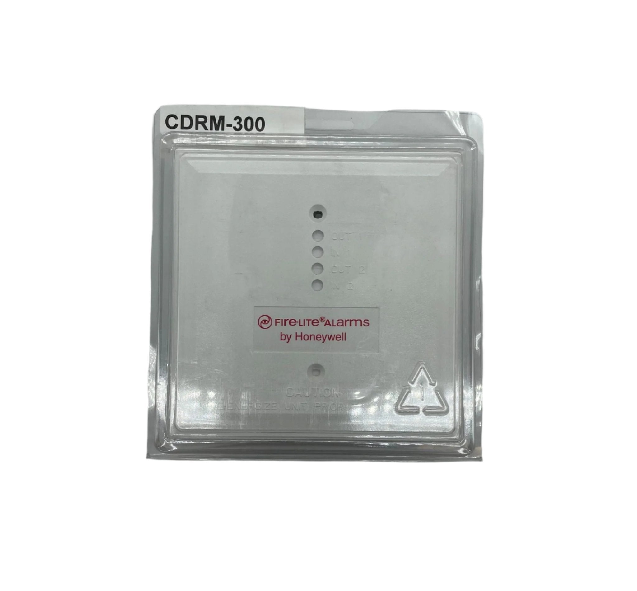 FireLite CDRM-300 fire alarm control relay module showing circuit components and wiring for fire detection systems.