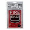 Fire-Lite BG-12LX dual action pull station mounted on wall, UL-listed fire alarm pull station for emergency response.