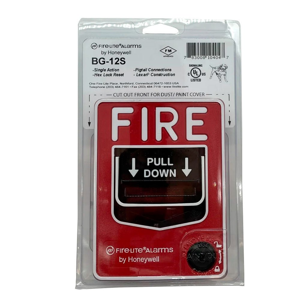 Firelite BG-12S fire alarm control panel with Jem Systems Canada branding, featuring a digital display and control buttons.
