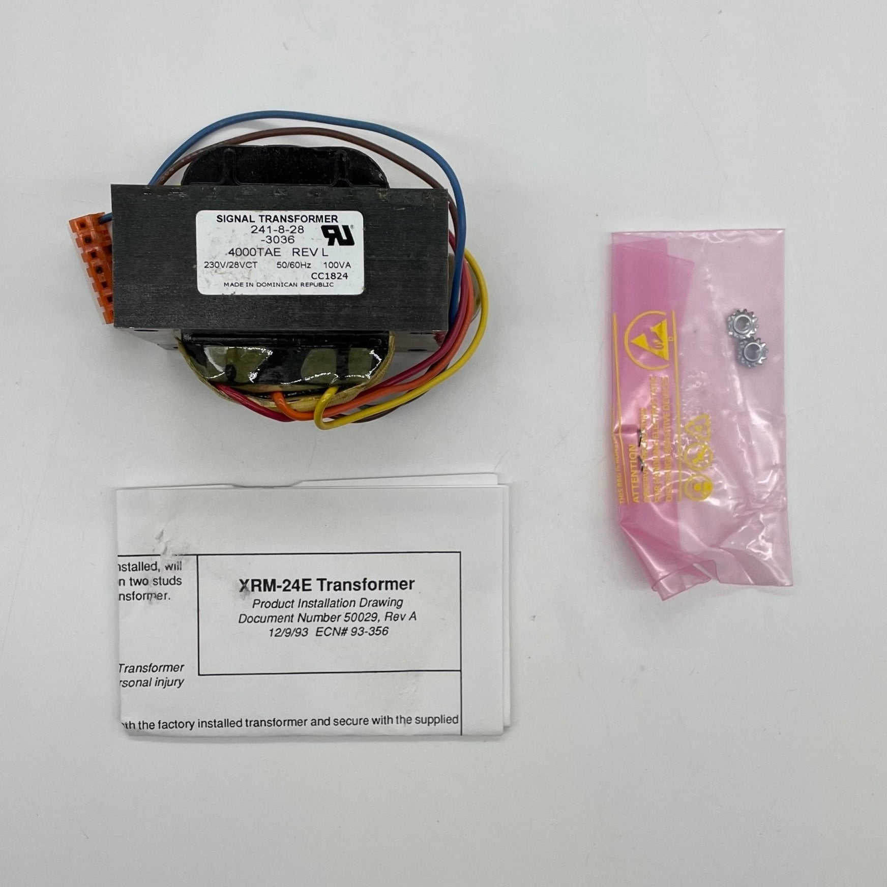 Firelite XRM-24E fire alarm control module by Fire-Lite, shown with wiring and connection ports.