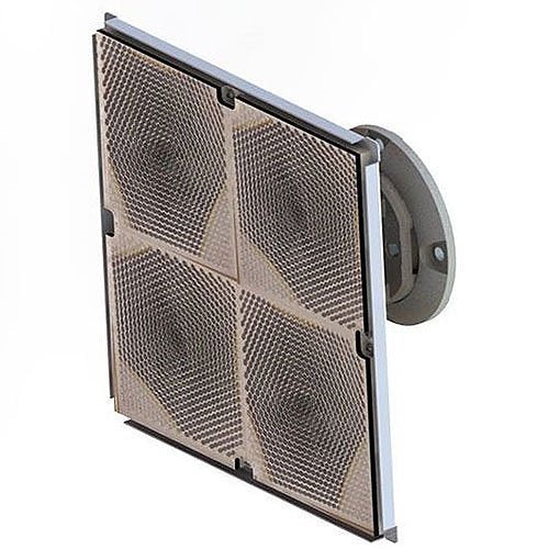 Mircom ULC 1050-000 fire alarm device mounted on wall, black rectangular unit with indicator lights and wiring connections.