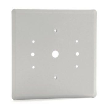 Fireray 5000-012 fire detection sensor, mounted on ceiling with wiring and mounting bracket, used for industrial fire safety.