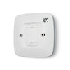 Gentex H Series Heat Alarm 120VAC, heat detector with white plastic casing and mounting bracket, used for fire safety.
