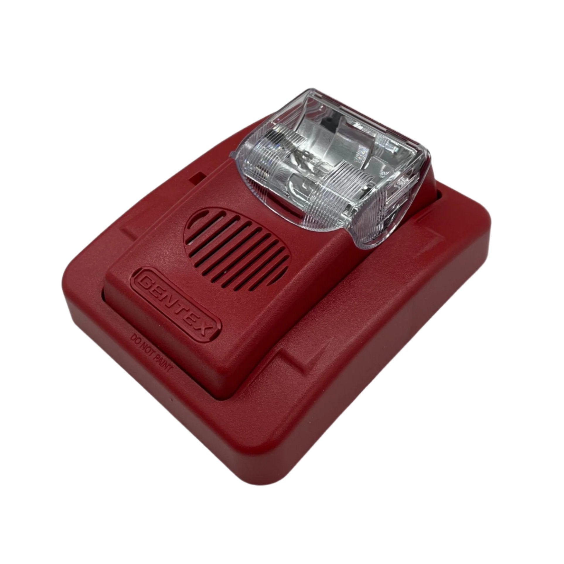 Gentex GEC3-12PWR fire alarm system sensor with wiring and mounting components for building safety.