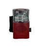 Gentex WGEC24-75WR red weatherproof horn strobe with durable casing, designed for warning and alert applications.