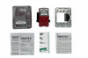Gentex WGES24-75WR strobe light with red lens and mounting hardware, designed for emergency warning systems.