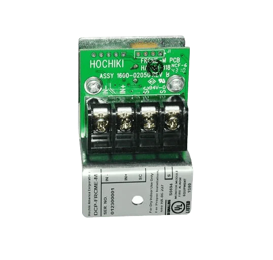 Hochiki DCP-FRCME-M fire alarm control panel with Jem Systems Canada branding, showing control interface and system connections.