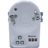 Hochiki 0700-03500 fire alarm control panel with digital display and control buttons, installed in a building setting