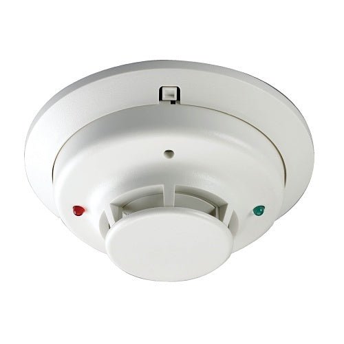 Honeywell 5193SD fire alarm with Jem Systems Canada label, featuring smoke detection sensor and safety indicator light.
