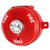 Fire-Lite PC2RKA Horn Strobe with Mount, 2-Wire, Standard Candela, Ceiling Mount, Red