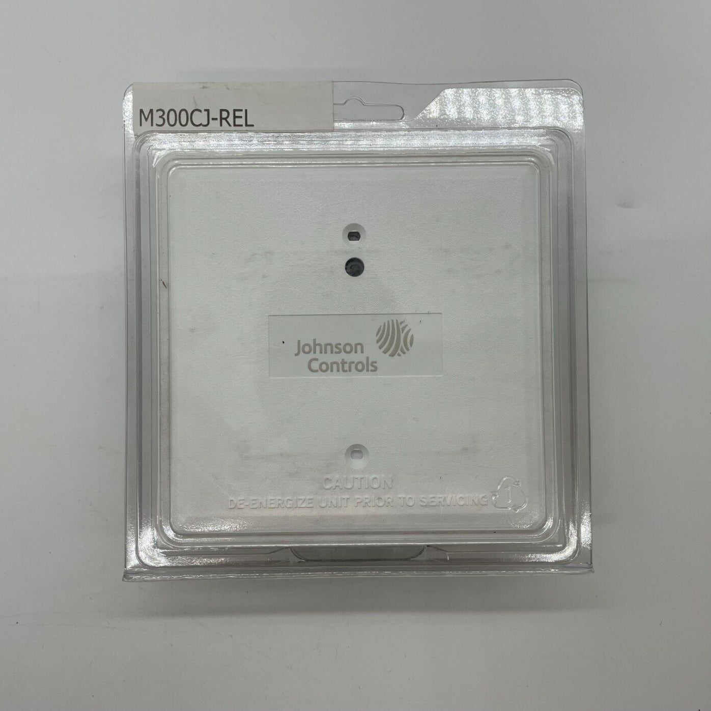 Johnson Controls M300CJ-REL releasing control module with wiring and connectors for HVAC system control.