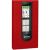 Kidde FX-1000 fire extinguisher with red safety handle and label, mounted on a wall for emergency fire safety.