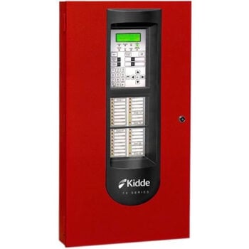 Edwards FX-1000D fire alarm detector with digital display and alarm indicator for fire safety monitoring.