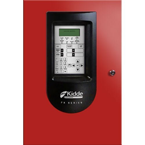 Kidde FX-64R fire alarm with digital display and test/reset buttons, mounted on a ceiling for home safety detection