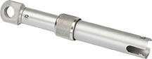 Edwards 1500-7 door holder mounted on a door, showcasing durable metal construction and wall bracket for secure door holding