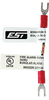 Edwards EOL47PK7 EOL resistor with multiple color-coded bands, mounted on a circuit board for electronic applications.