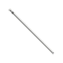 Edwards 1500-12 door holder installed on a door, showcasing durable metal construction and secure mounting for door control.