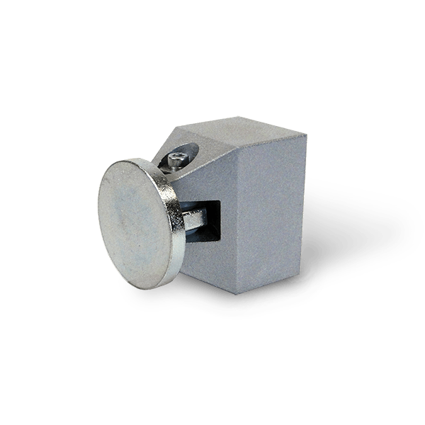 Edwards CS2598-5 door holder in black metal with mounting hardware, designed for door security and hold-open functionality.