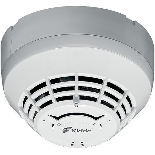 Kidde KIR-OSCD smoke and carbon monoxide detector installed on a ceiling in a home setting