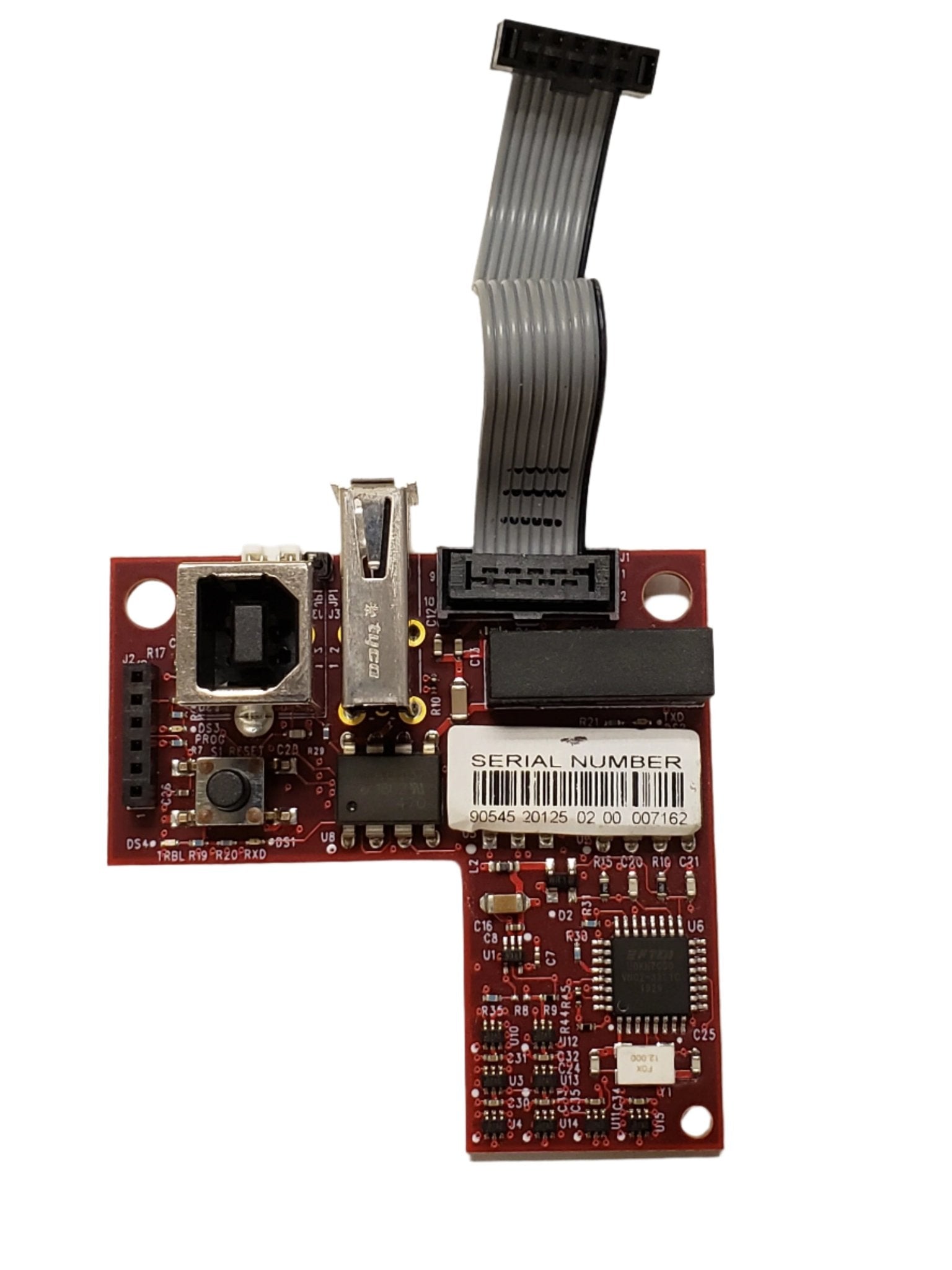 Kidde SA-USB fire alarm system sensor with USB connection, designed for residential safety, shown mounted on a ceiling.