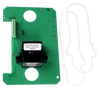 Edwards SD-4WPCBT duct detector installed in HVAC duct system, featuring compact design and sensor components for airflow monitoring.