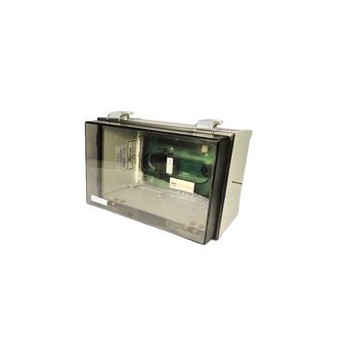 Edwards SD-PH duct detector installed in HVAC duct system, designed for fire and smoke detection in commercial buildings.