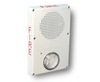 Edwards WG4WF-HVMHC horn strobe alarm device with bright yellow housing and mounting bracket, designed for emergency signaling.
