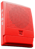 Edwards G4LFRF-H fire alarm with wireless communication and sensor, mounted on wall, designed for building safety.