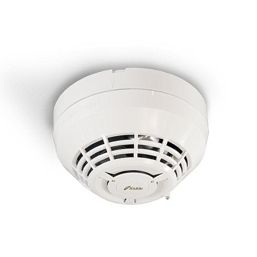 Kidde KIR-HCD hardwired interconnected smoke and carbon monoxide detector mounted on ceiling in a home.