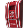 Kidde K-270-SPO fire alarm with sensor, mounted on wall, showing safety features and brand label.