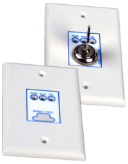 Edwards SD-TRK4 duct detector installed in HVAC system, featuring a compact design for air duct monitoring.
