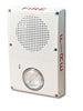 Edwards WG4WF-SVMHC speaker strobe with white cover and mounting hardware, designed for fire alarm notification systems.