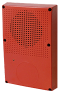 Edwards WG4RN-S speaker strobe with white finish and mounting hardware, designed for emergency notification systems.