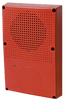 Edwards WG4RN-S speaker strobe with white finish and mounting hardware, designed for emergency notification systems.
