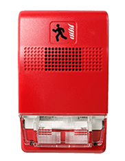 Kidde EG1R-CVM fire alarm system sensor with ULC certification, mounted on a wall for safety detection in a building.