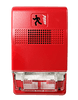 Kidde EG1R-CVM fire alarm system sensor with ULC certification, mounted on a wall for safety detection in a building.